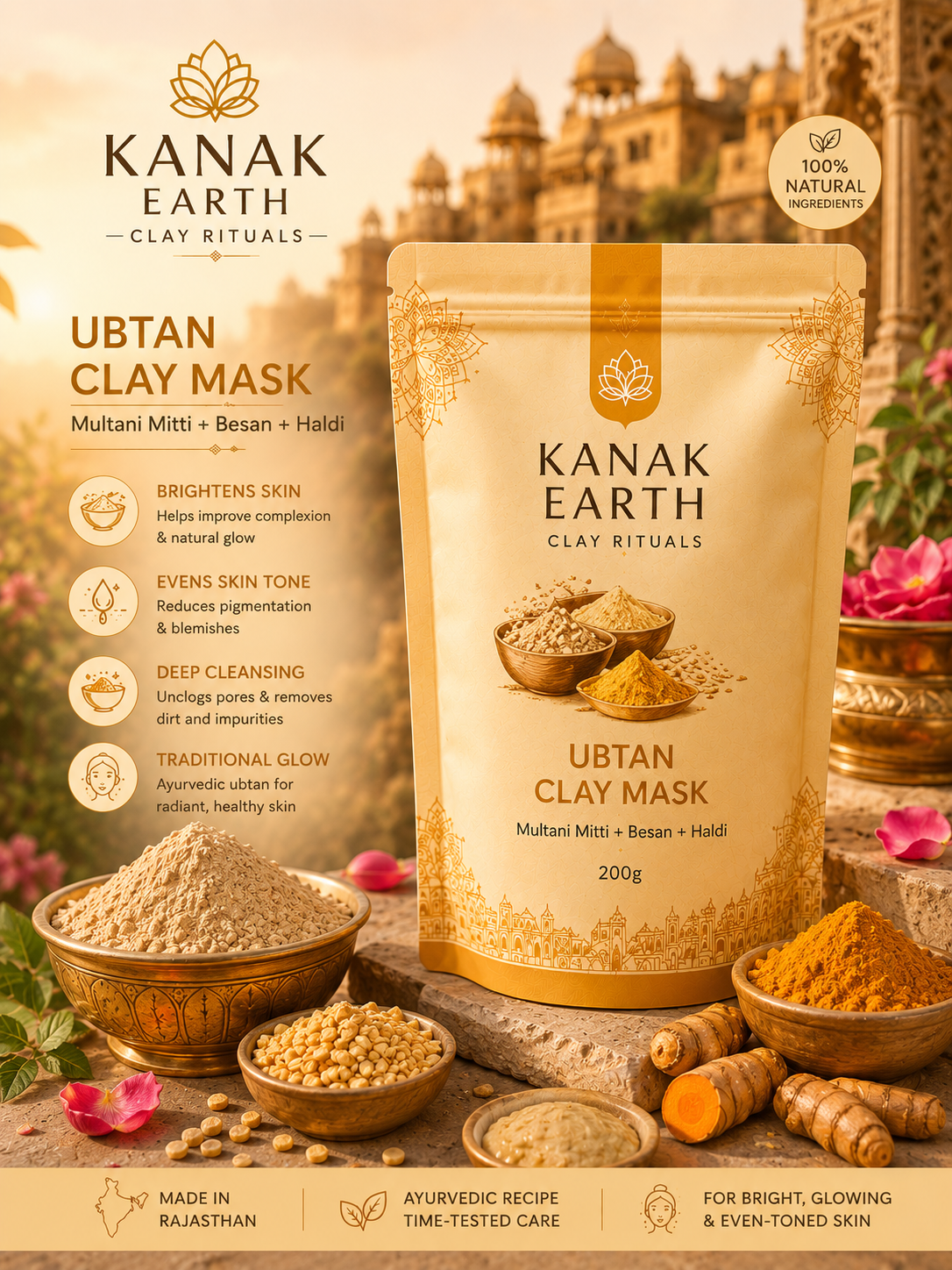 Ubtan Clay Mask
